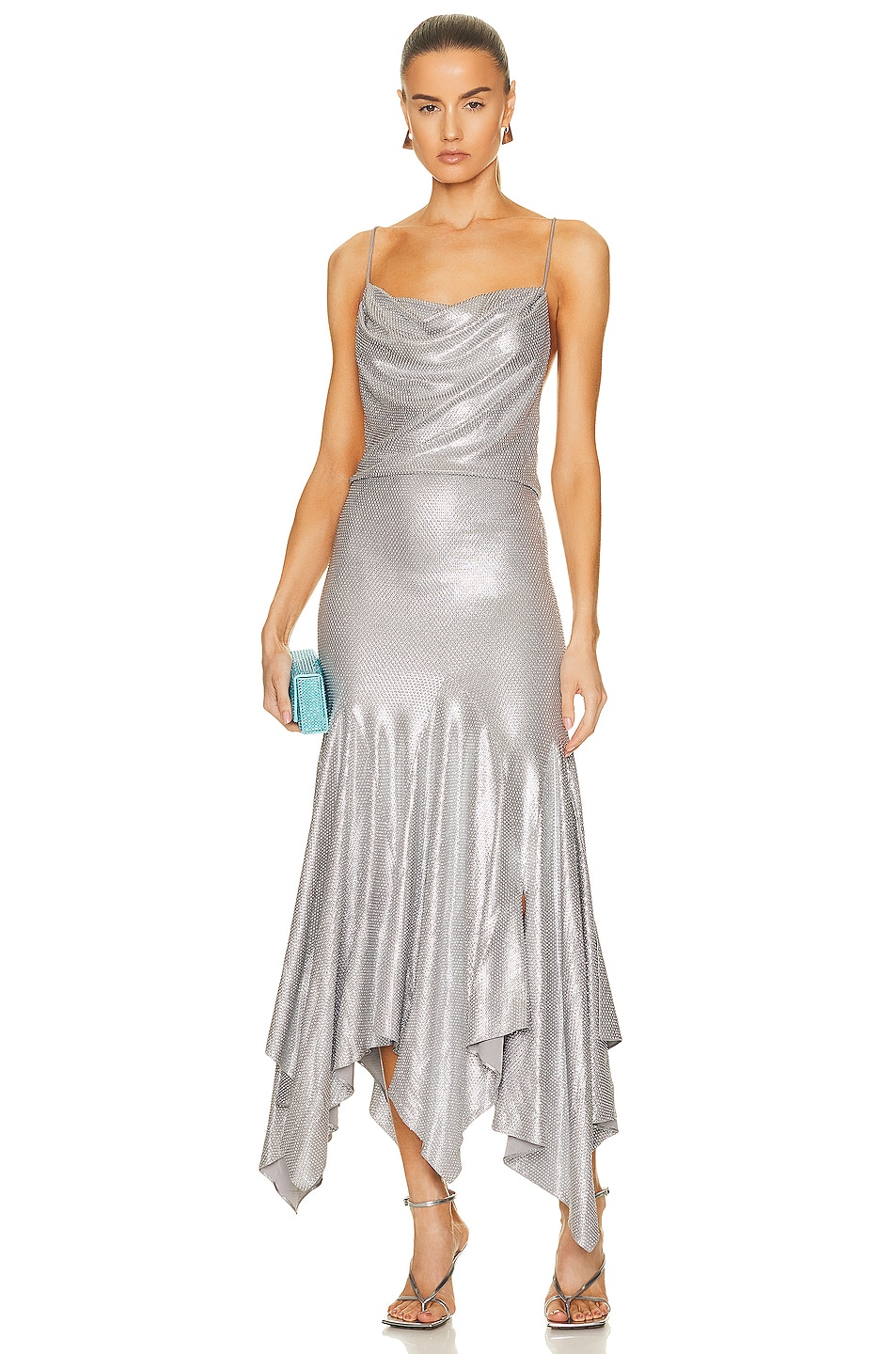 Image 1 of Alexandre Vauthier Stass Couture Edit Long Dress in Silver