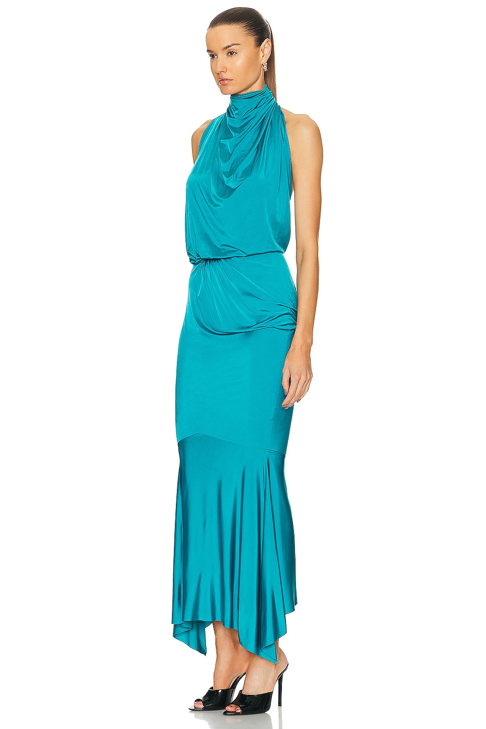 Image 3 of Alexandre Vauthier Maxi Dress in Zenith Blue