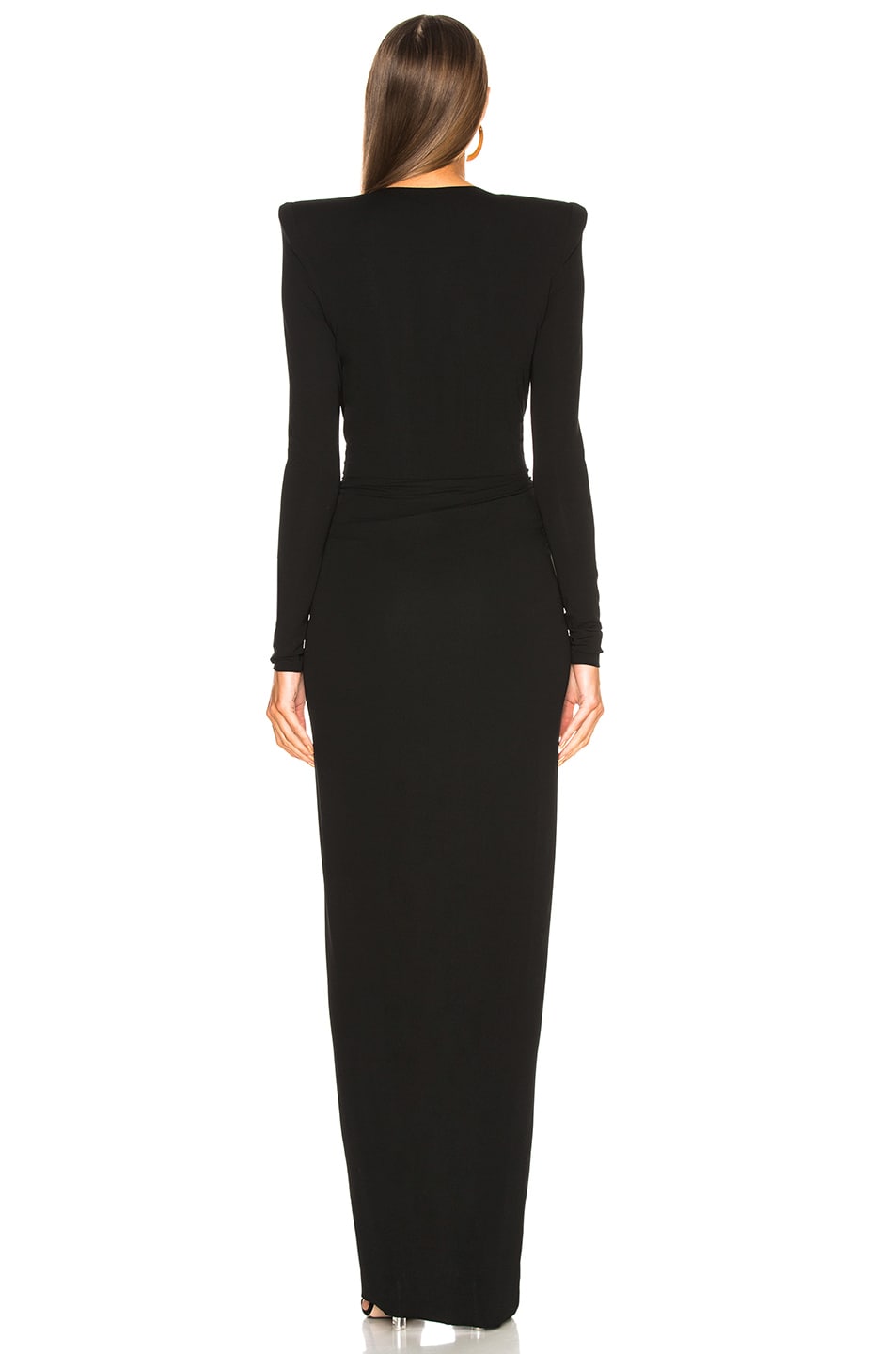 Alexandre Vauthier Ruched Gown in Black | FWRD