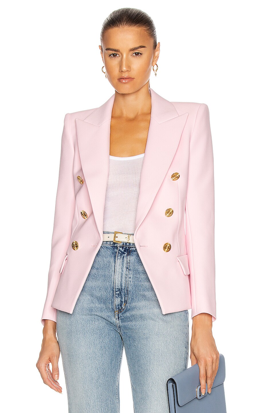 Image 1 of Alexandre Vauthier Double Breasted Blazer in Quartz