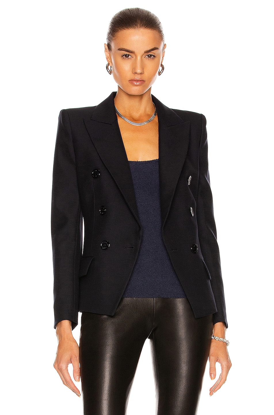 Image 1 of Alexandre Vauthier Double Breasted Blazer in Navy