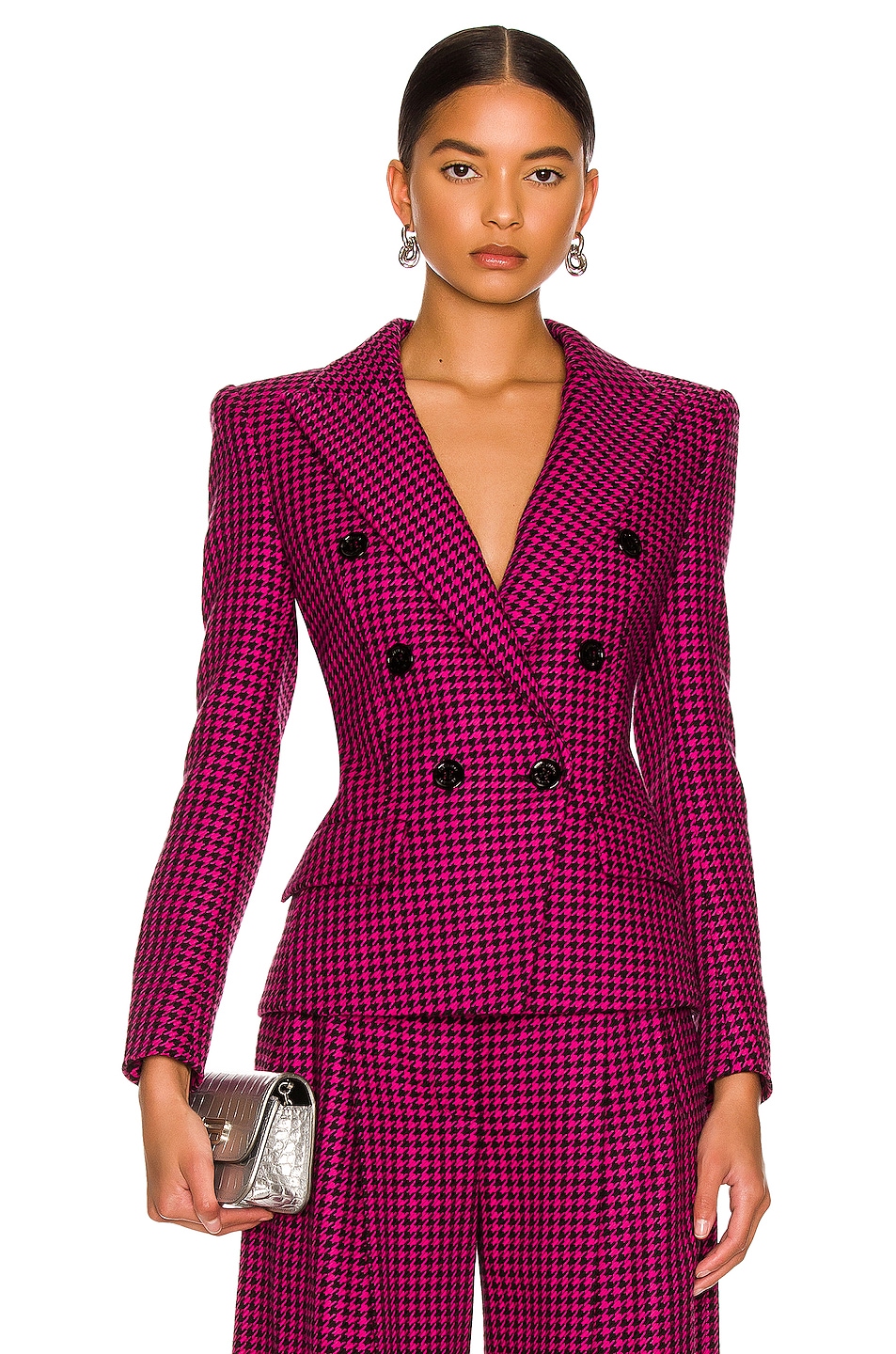 Image 1 of Alexandre Vauthier Fitted Blazer in Neon Pink