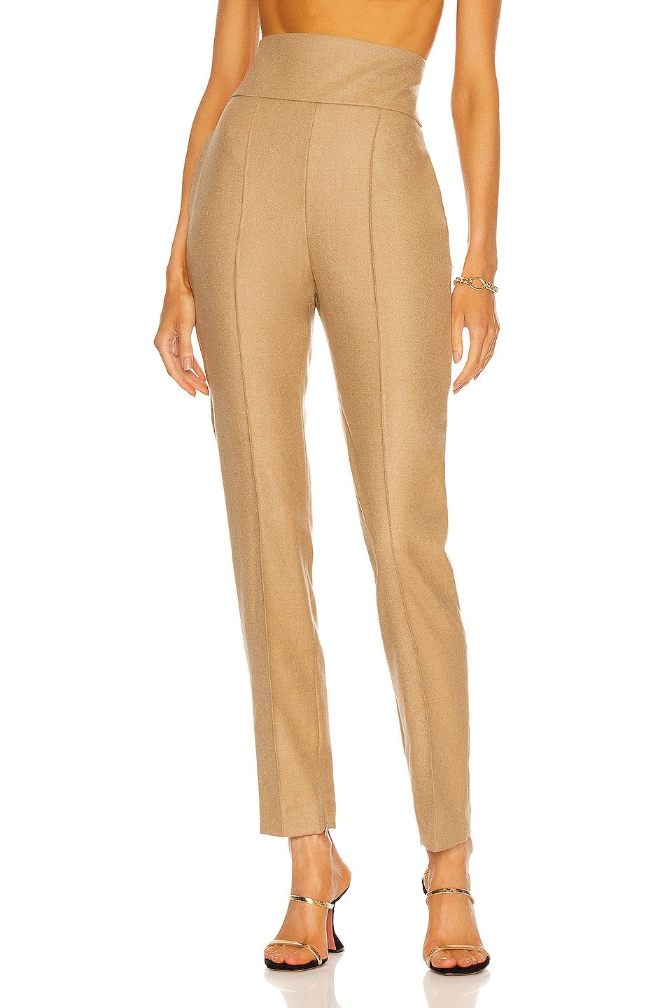 Image 1 of Alexandre Vauthier Tailored Pant in Beige