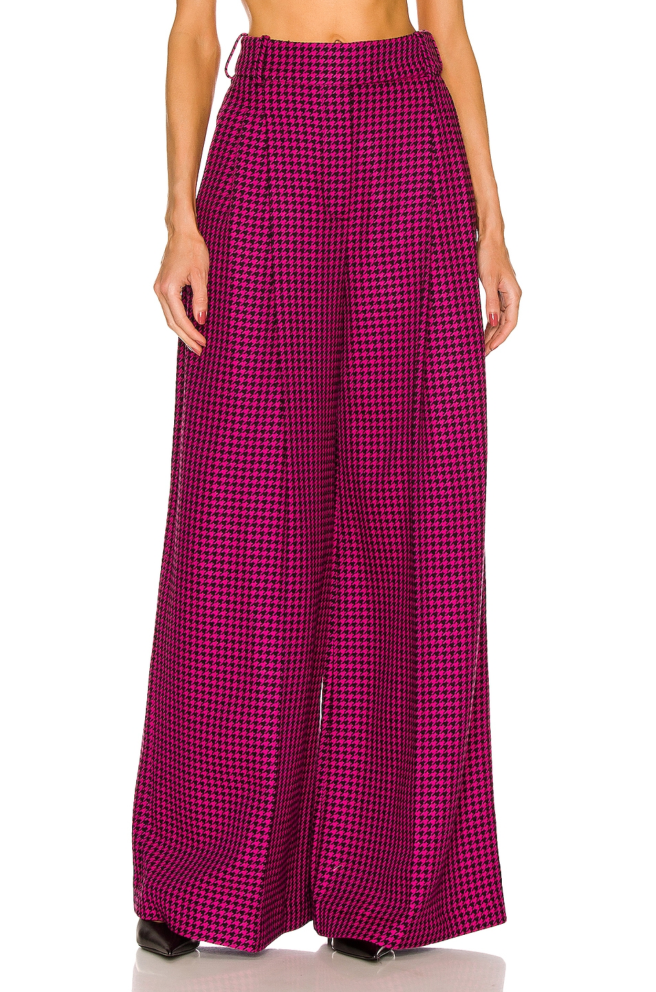 Image 1 of Alexandre Vauthier Wide Leg Pant in Neon Pink