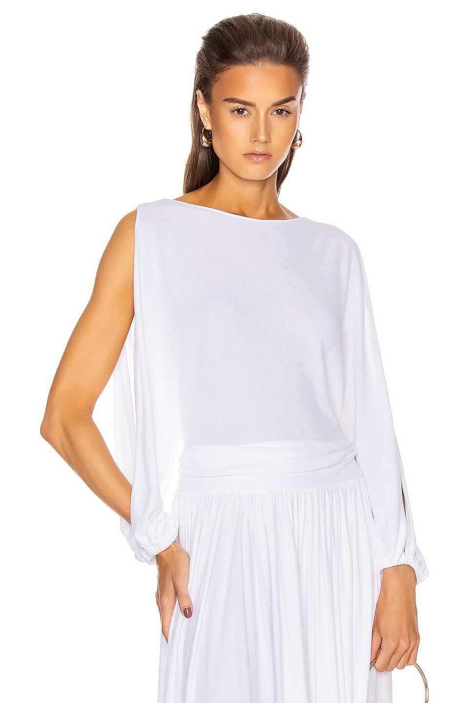 Image 1 of Alexandre Vauthier Terry Top in White