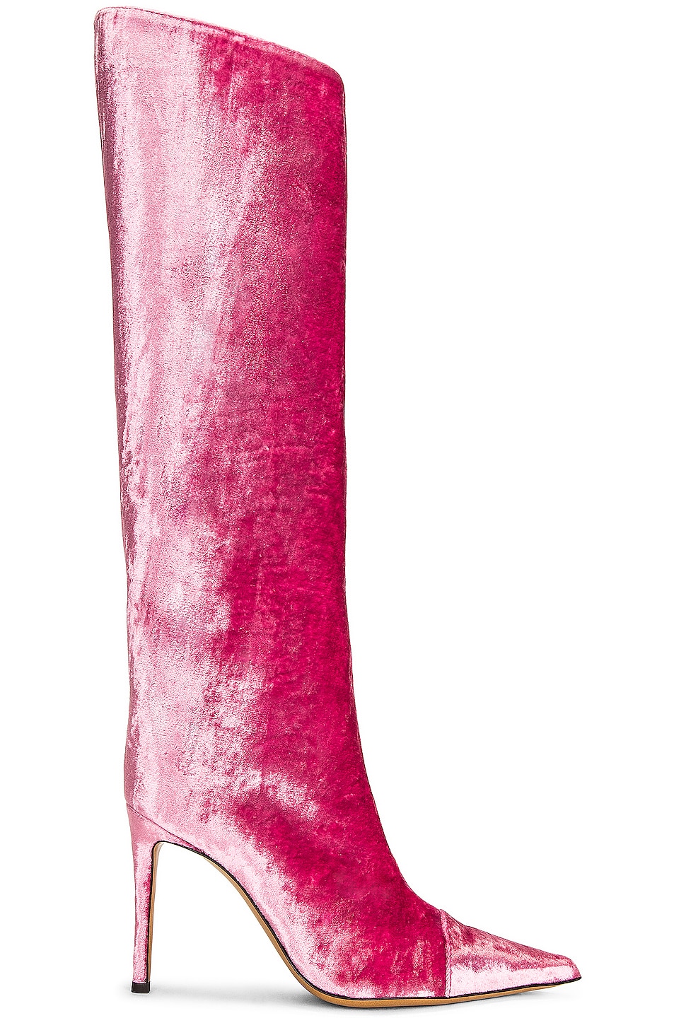 Image 1 of Alexandre Vauthier Velvet 105 Boot in Pink