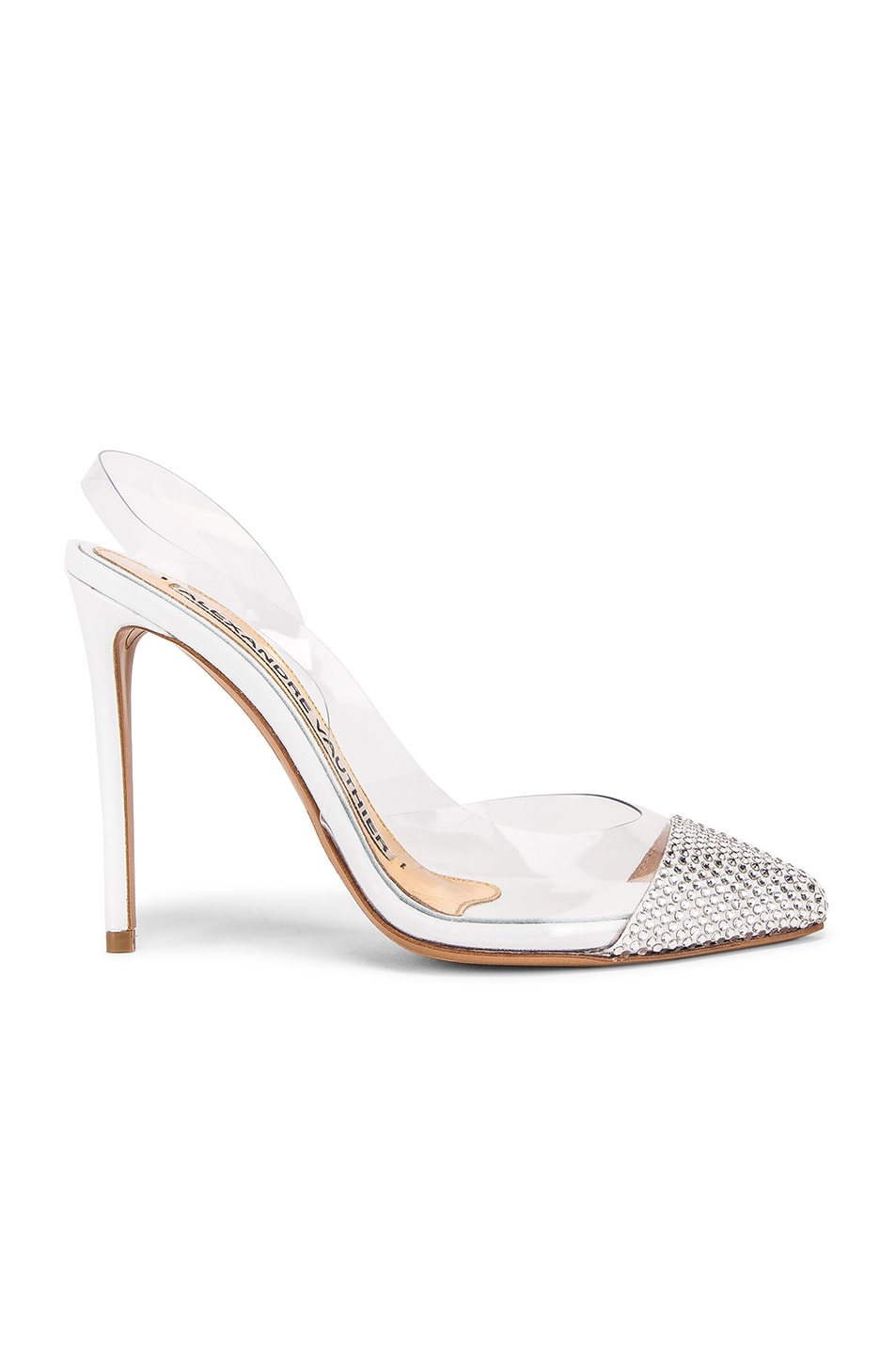 Image 1 of Alexandre Vauthier Amber Ghost Crystal Heel in Transparent