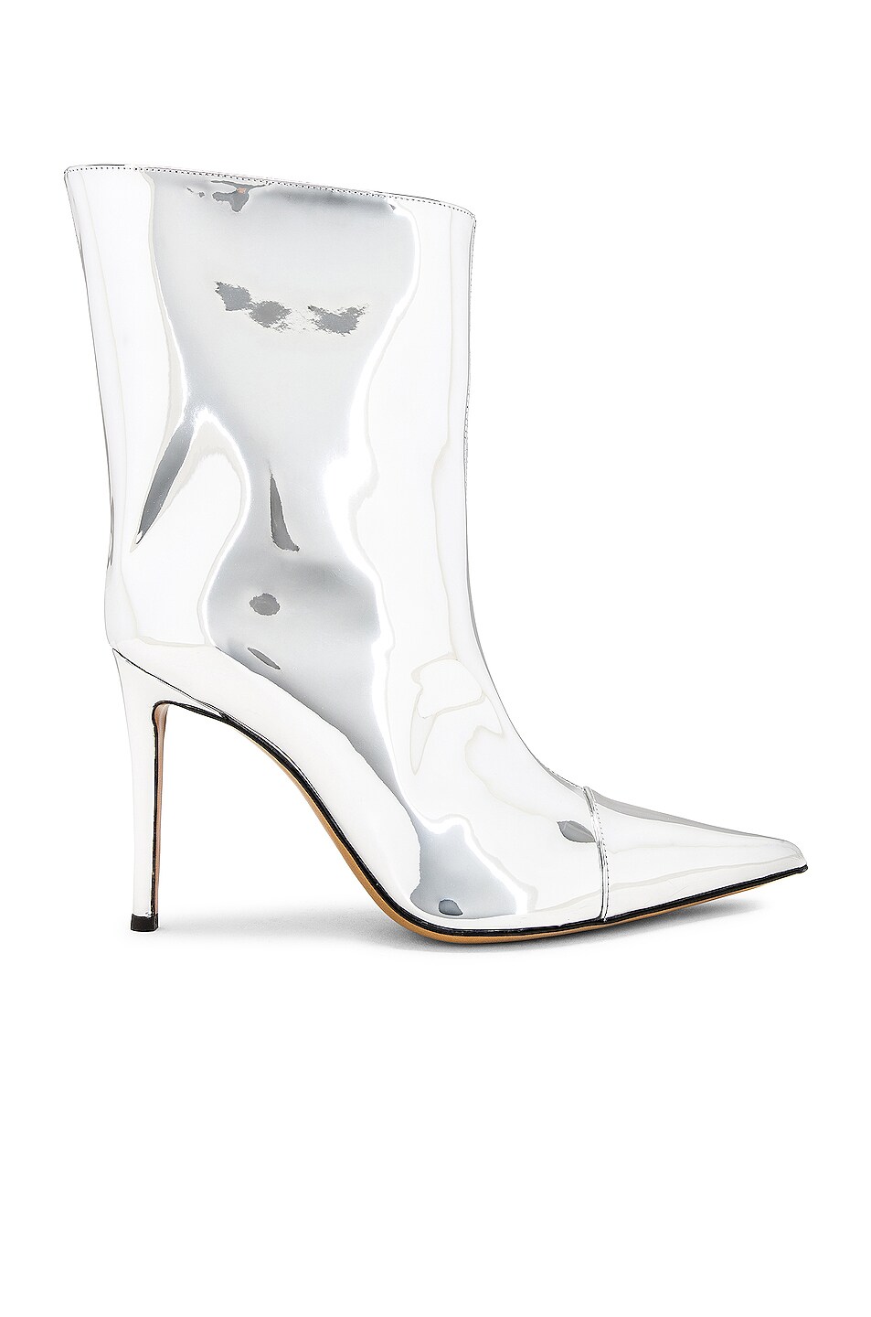 Image 1 of Alexandre Vauthier Metallic 105 Boot in Silver