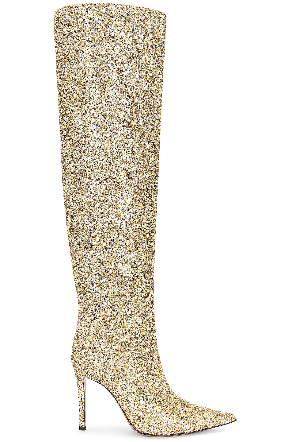 Image 1 of Alexandre Vauthier Glittered 105 Boot in Gold