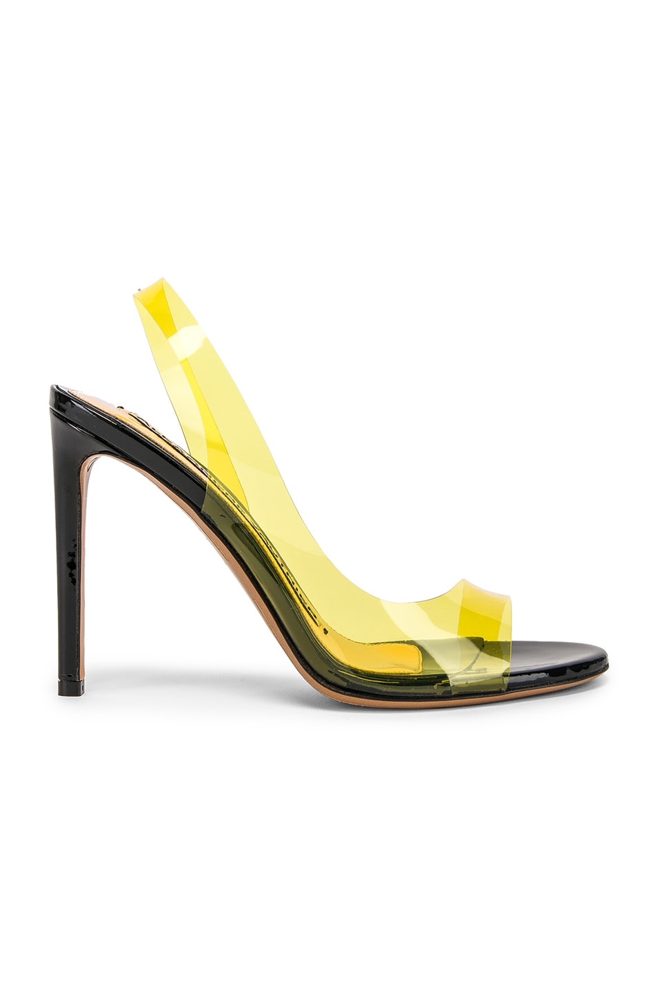 Image 1 of Alexandre Vauthier Amber Ghost Sandal in Yellow
