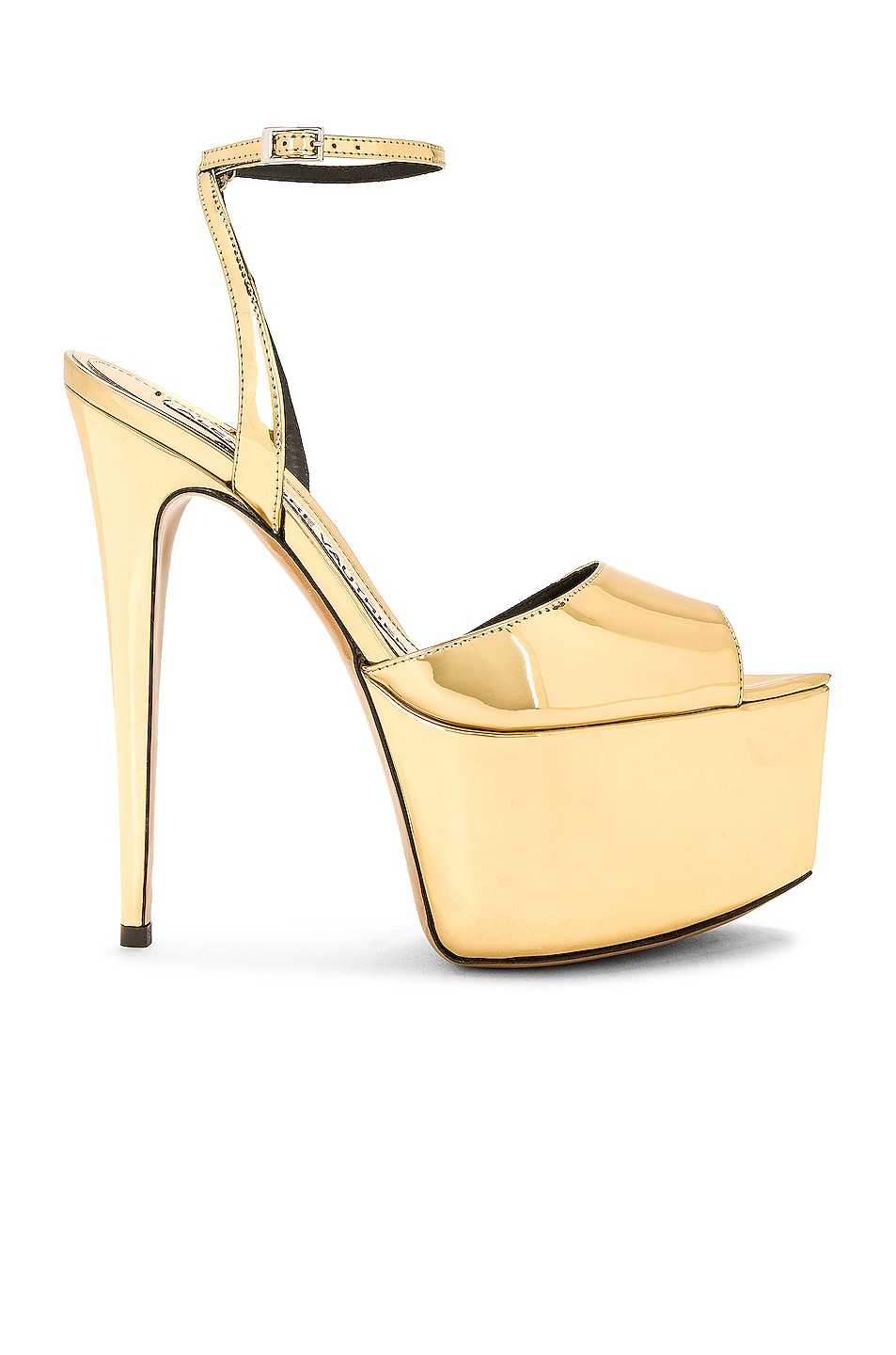 Image 1 of Alexandre Vauthier Shooting 150 Sandal in Gold