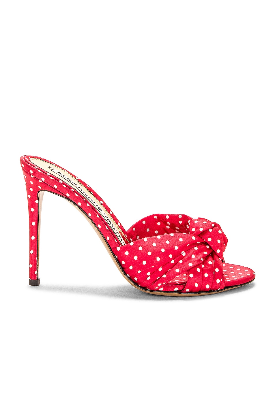 Image 1 of Alexandre Vauthier Printed 105 Mule in Red