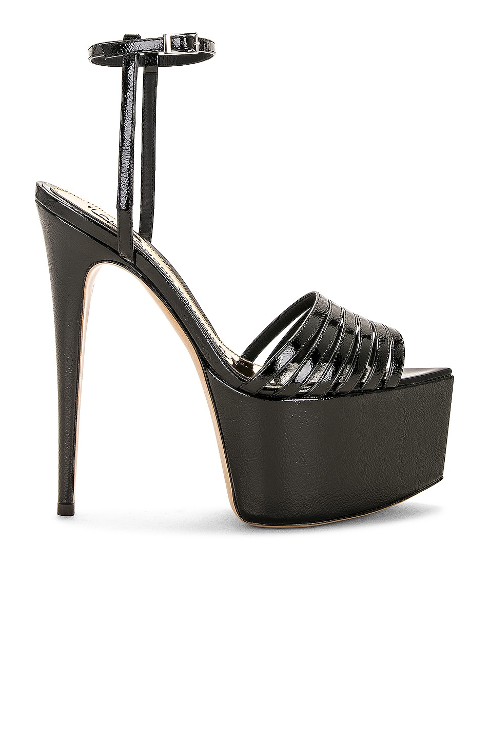Image 1 of Alexandre Vauthier Patent 150 Sandal in Black