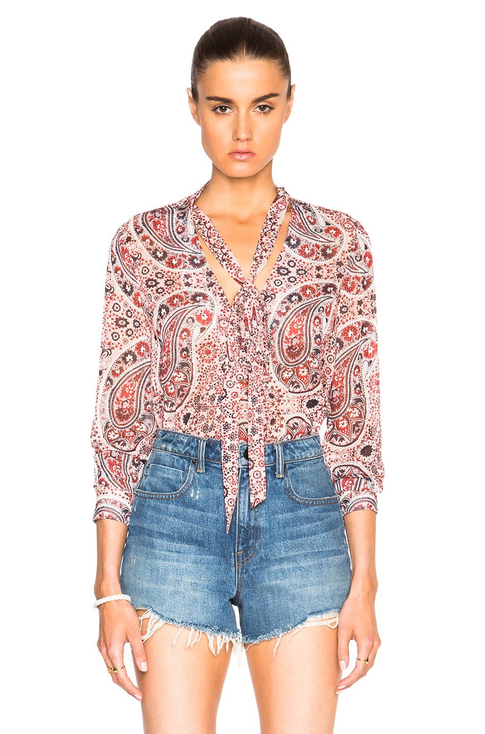 Image 1 of Alice + Olivia Anabel Top in Bohemian Paisley
