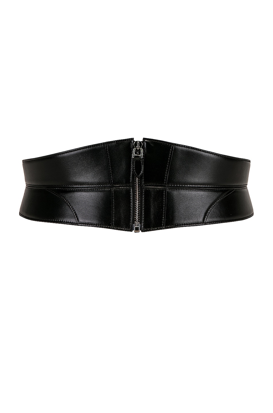 ALAÏA Small Zip Bustier Belt in Black
