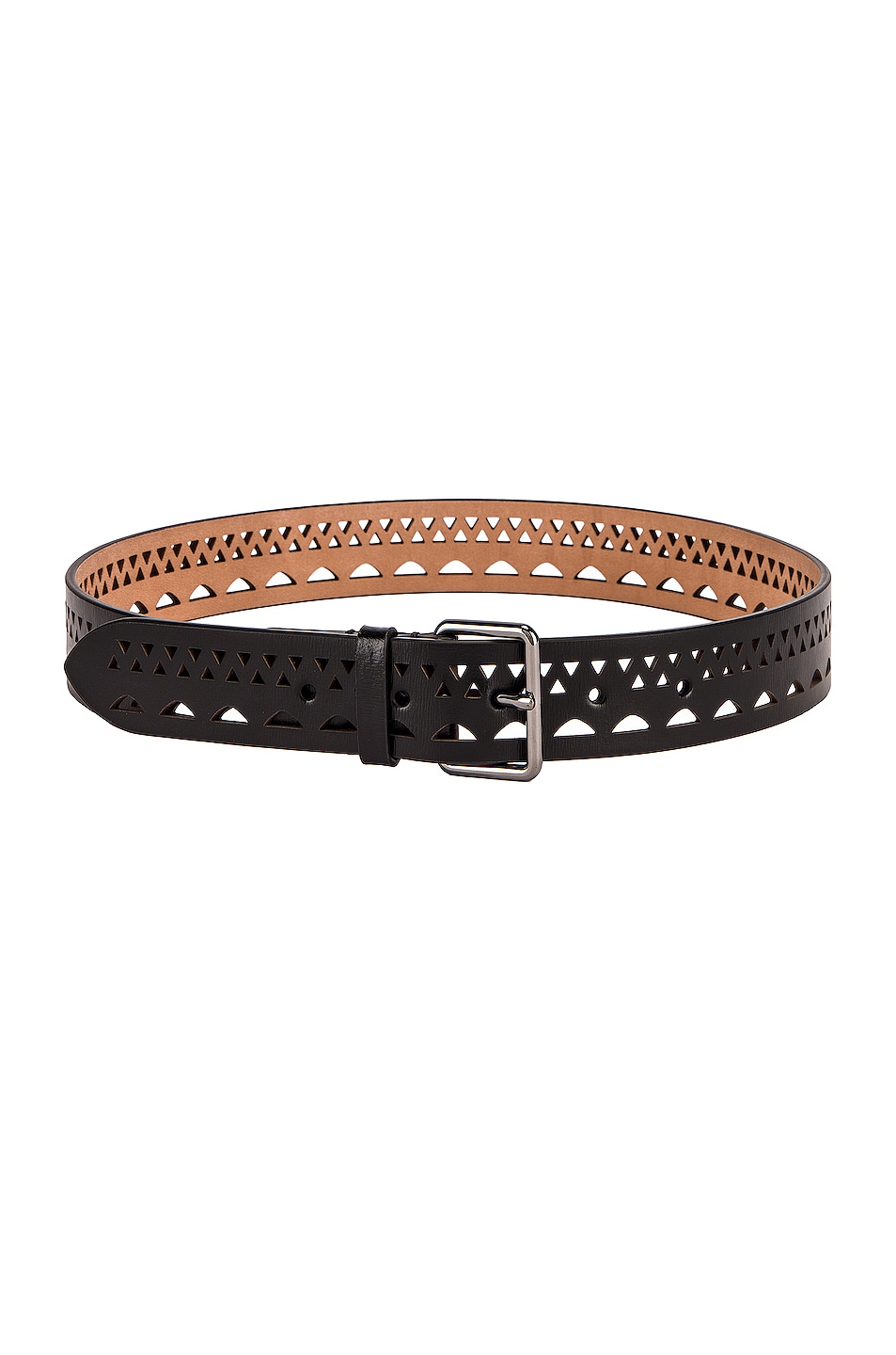 ALAÏA Vienne Thin Belt in Black