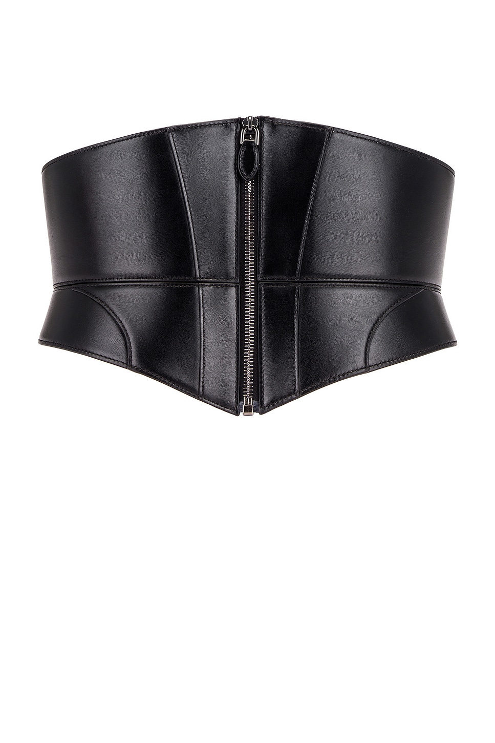 ALAÏA Large Zip Bustier Belt in Black