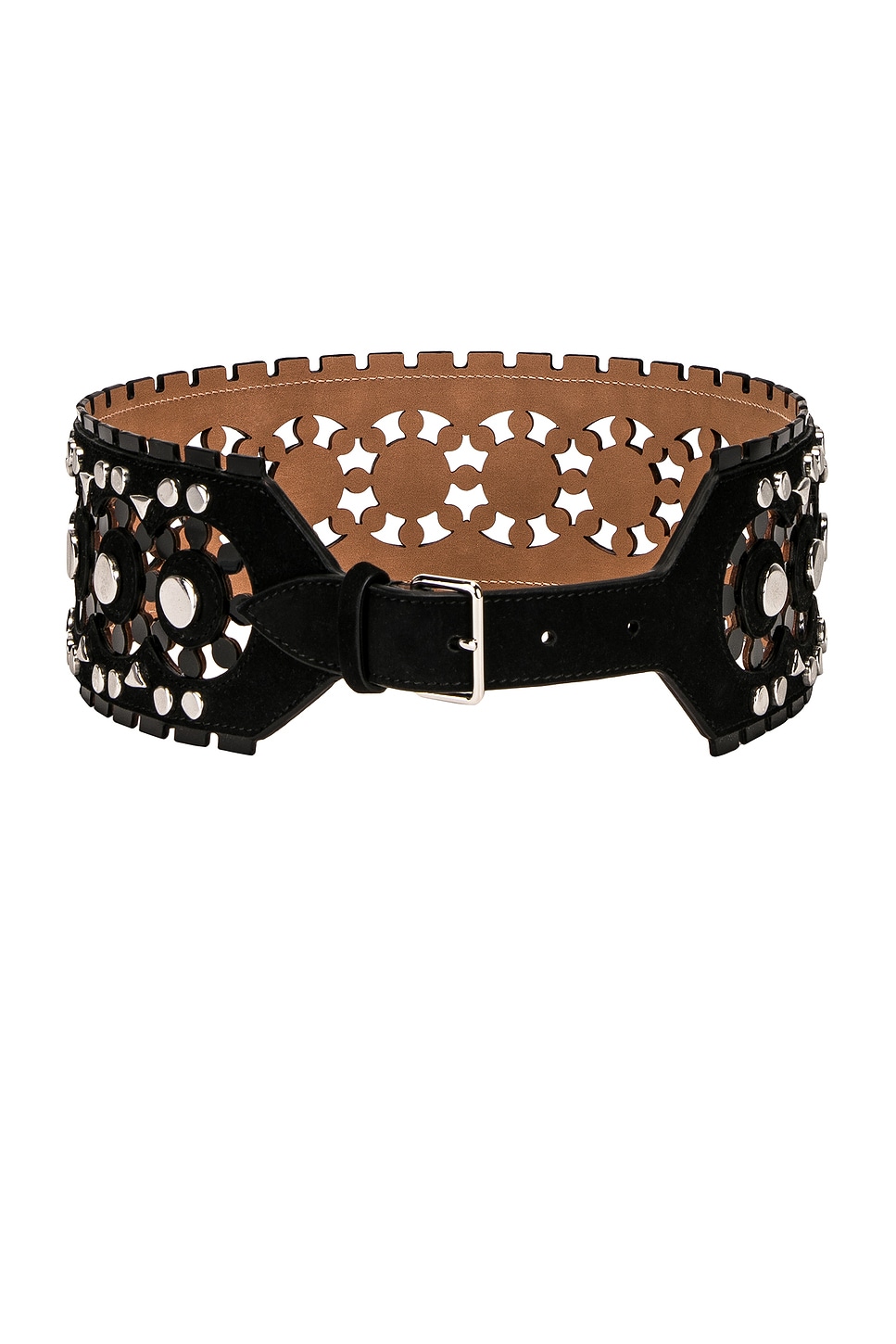ALAÏA Perforated & Studs Belt