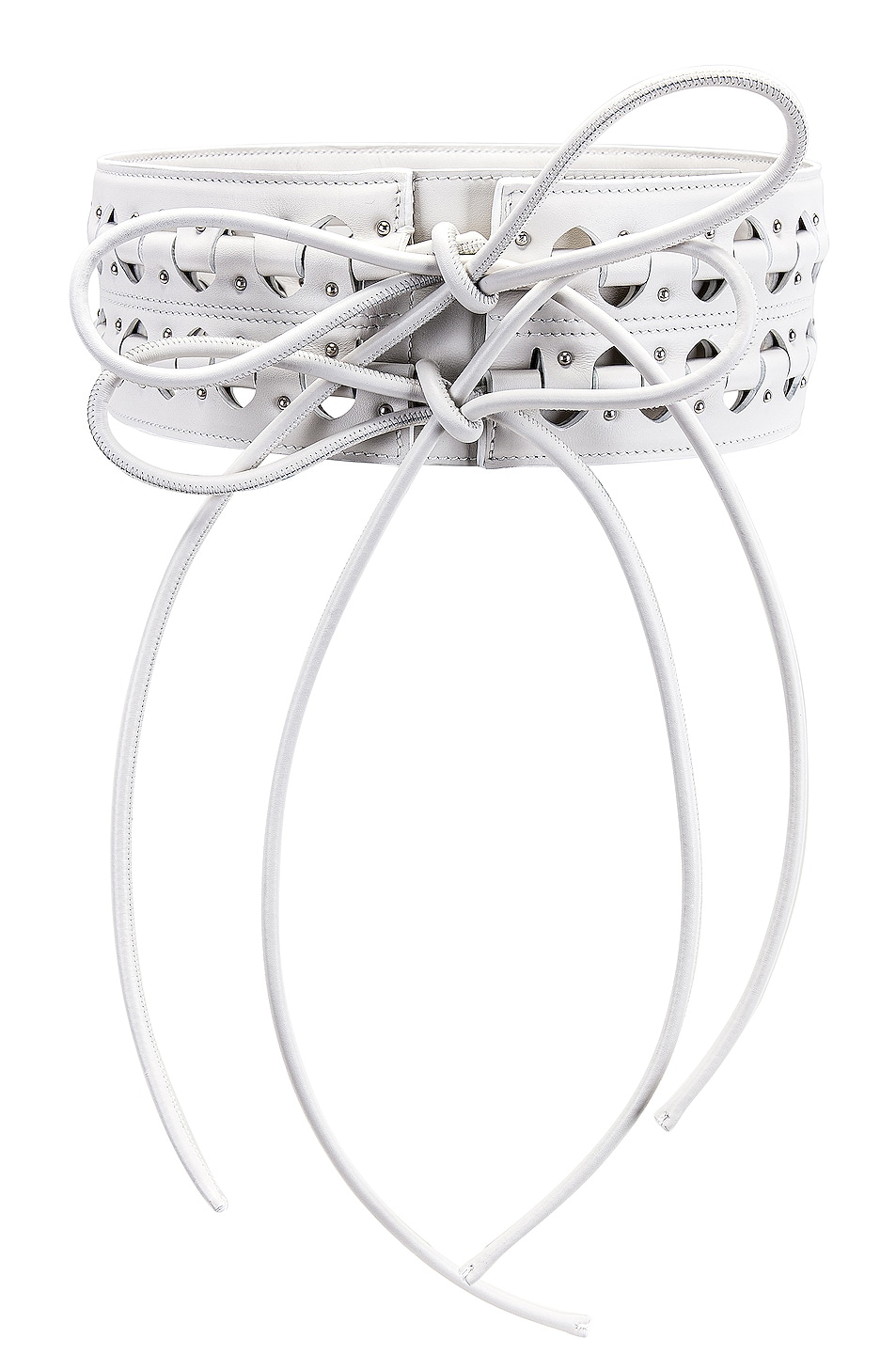 ALAÏA Hinge Belt in White