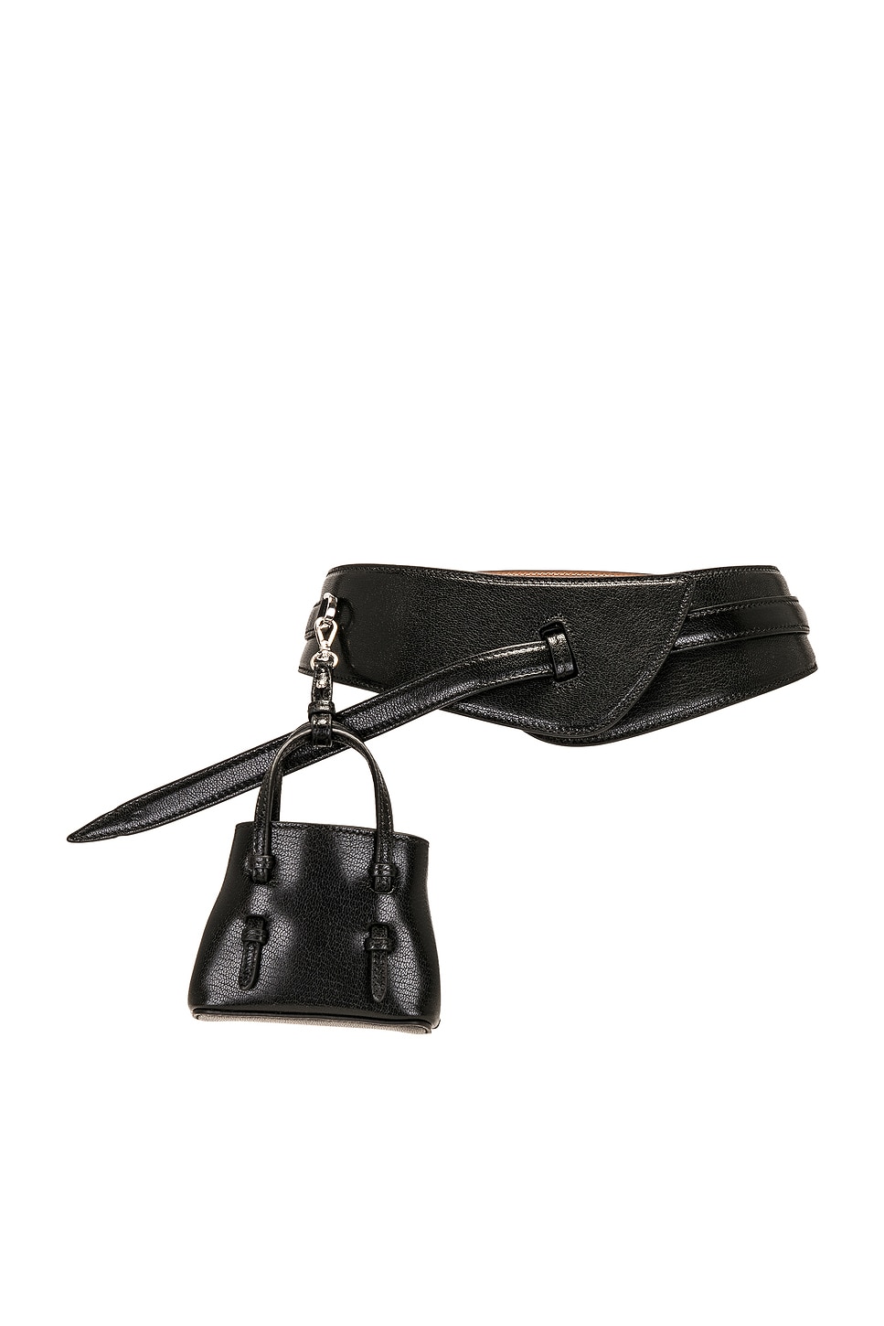 ALAÏA Mini Mina Belt in Black