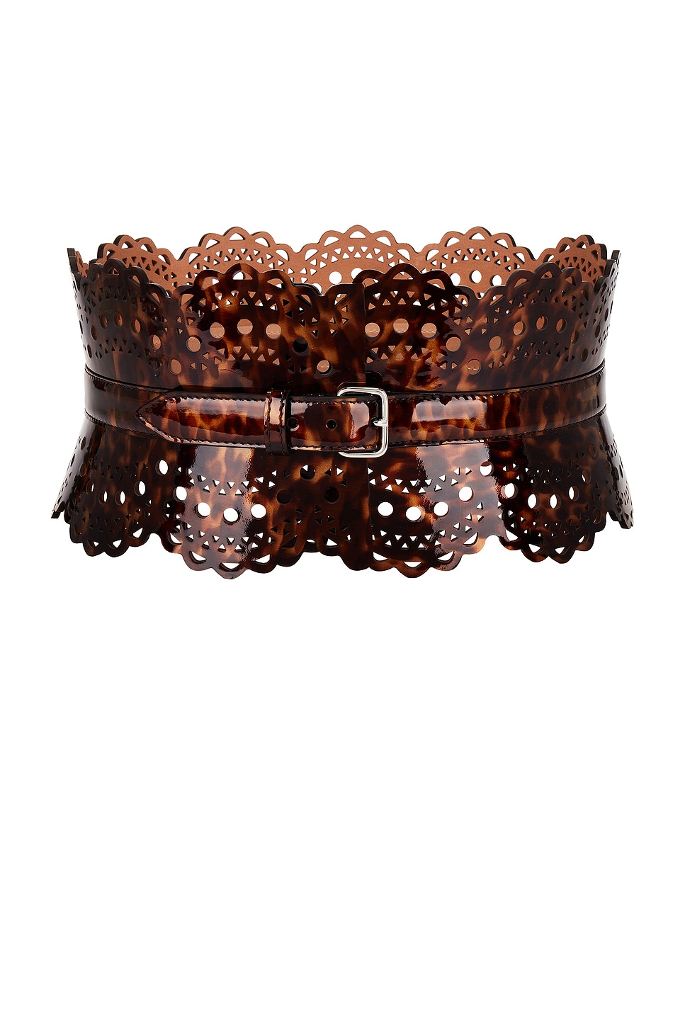 ALAÏA Bustier Belt in Brown