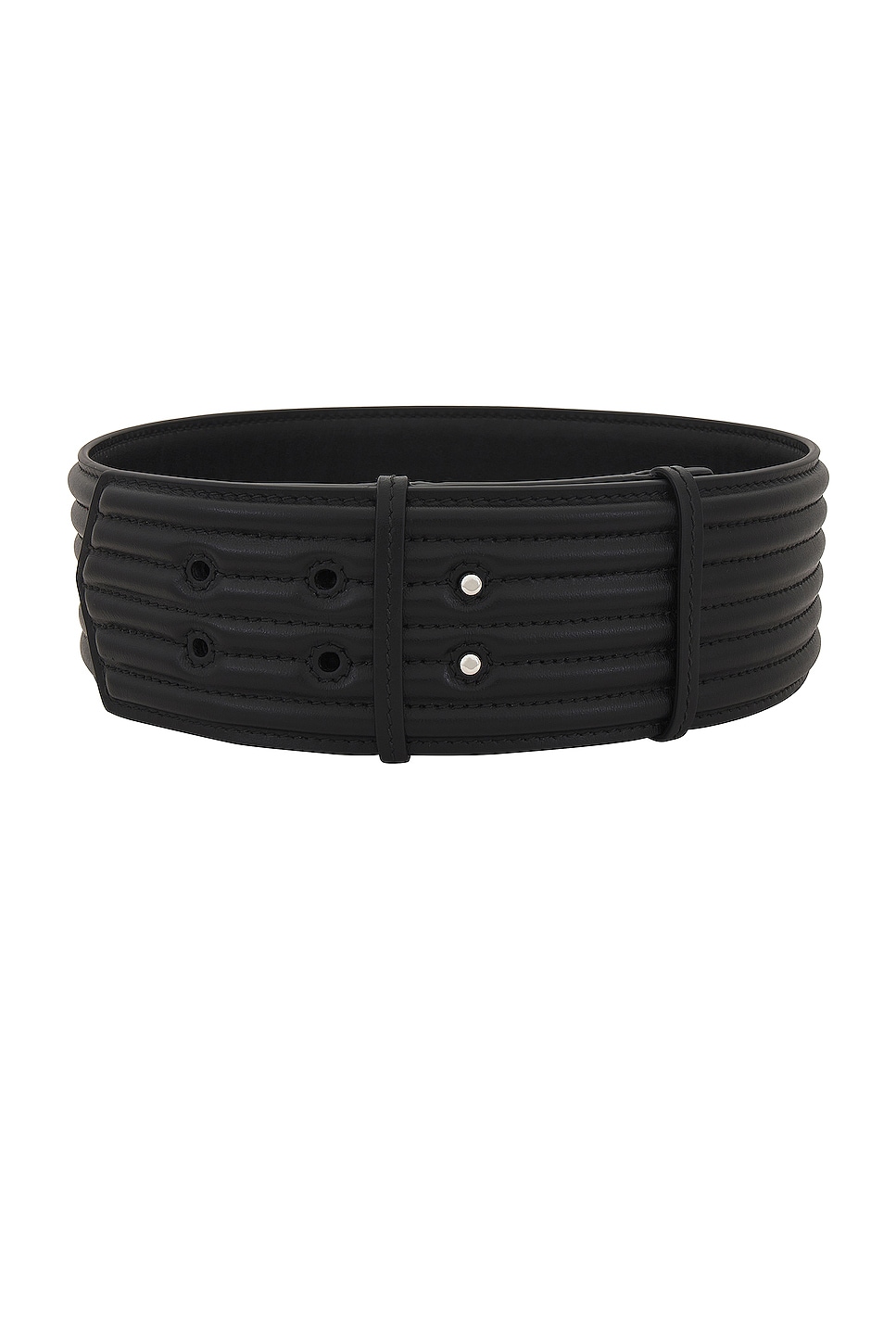 ALAÏA Padded Belt in Black