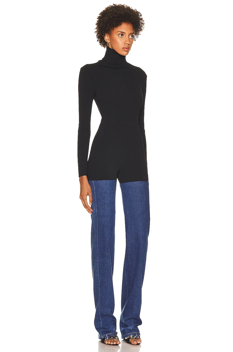 Alaia Tie Jumpsuit 600071425blk