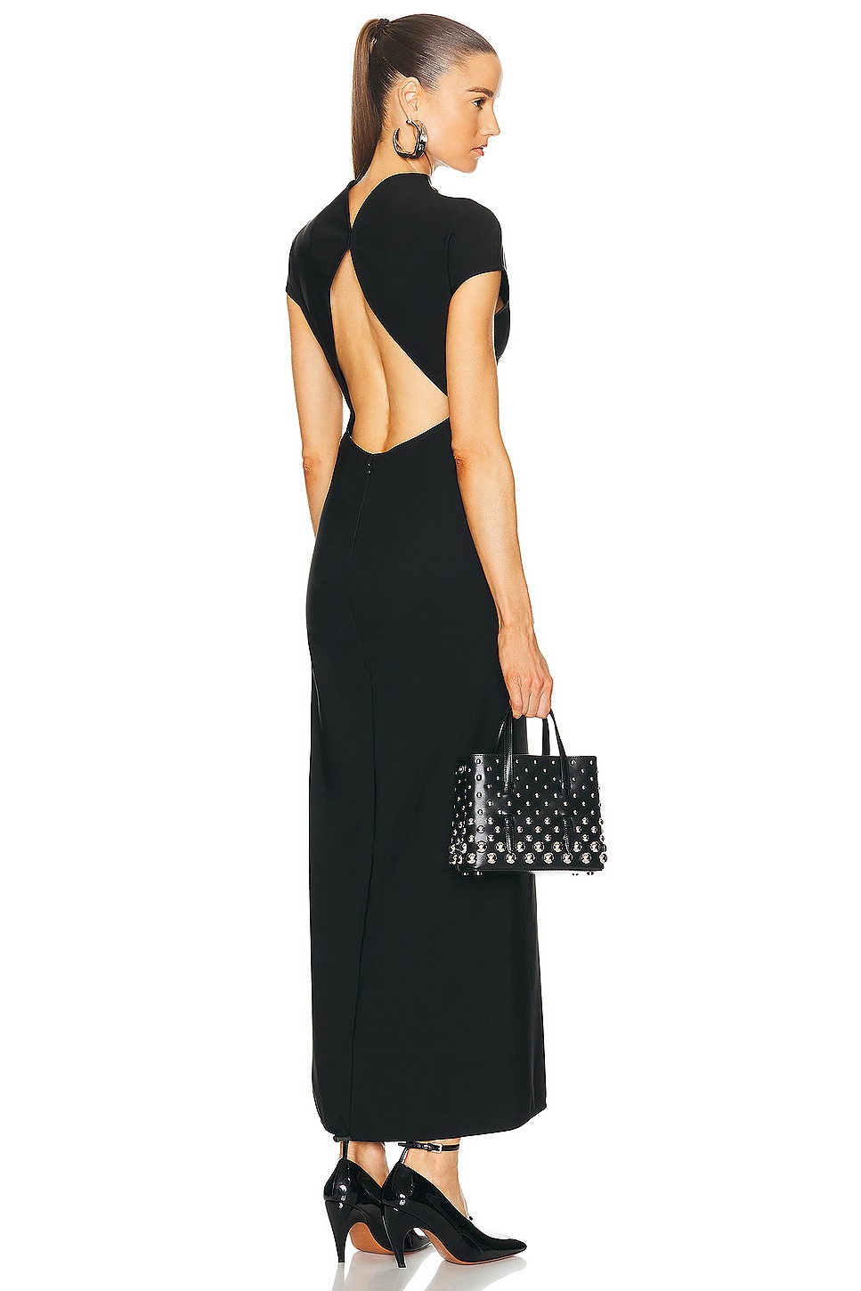 Image 1 of ALAÏA Corset Dress in Noir ALA?A