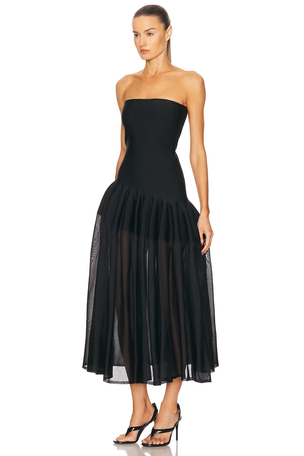 Alaa - Long Godet Dress | Plush Alaa - Long Godet Dress | Plush