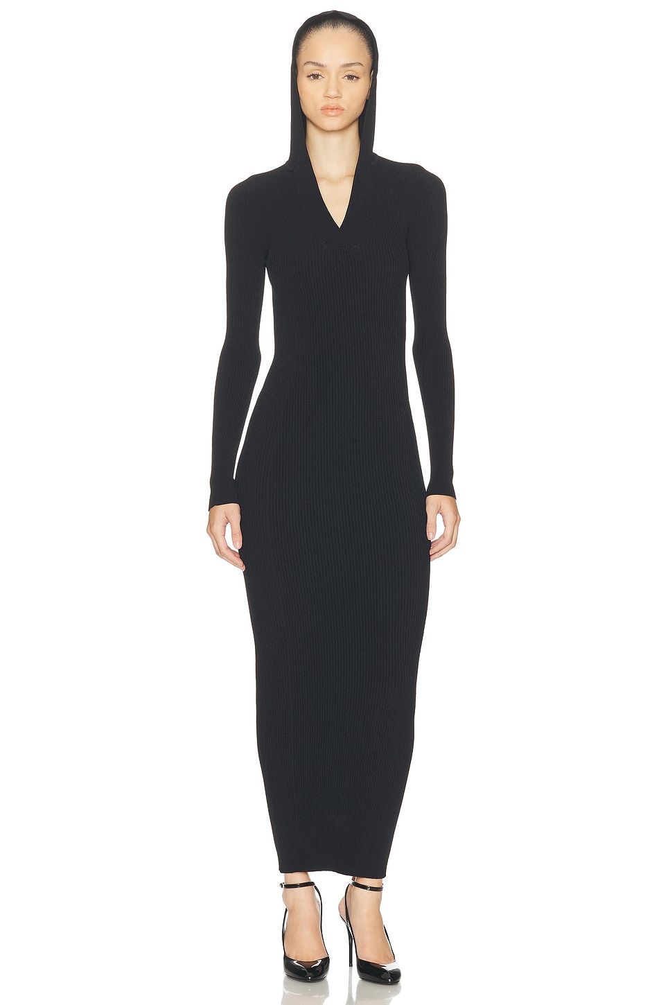 Alaïa Hooded Bodycon Dress