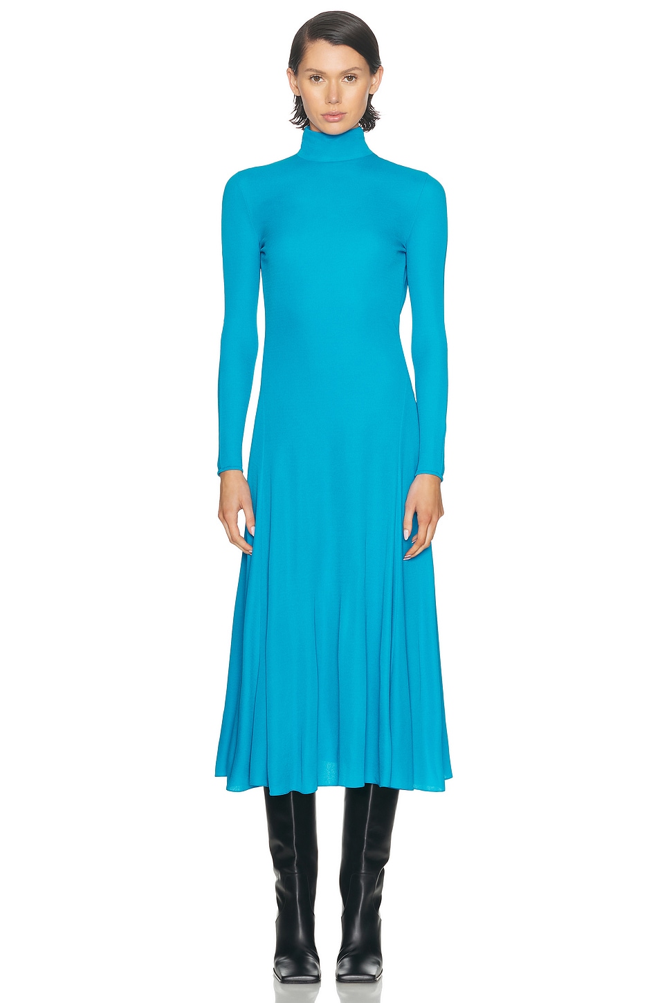 Alaïa Heart Dress In Blue