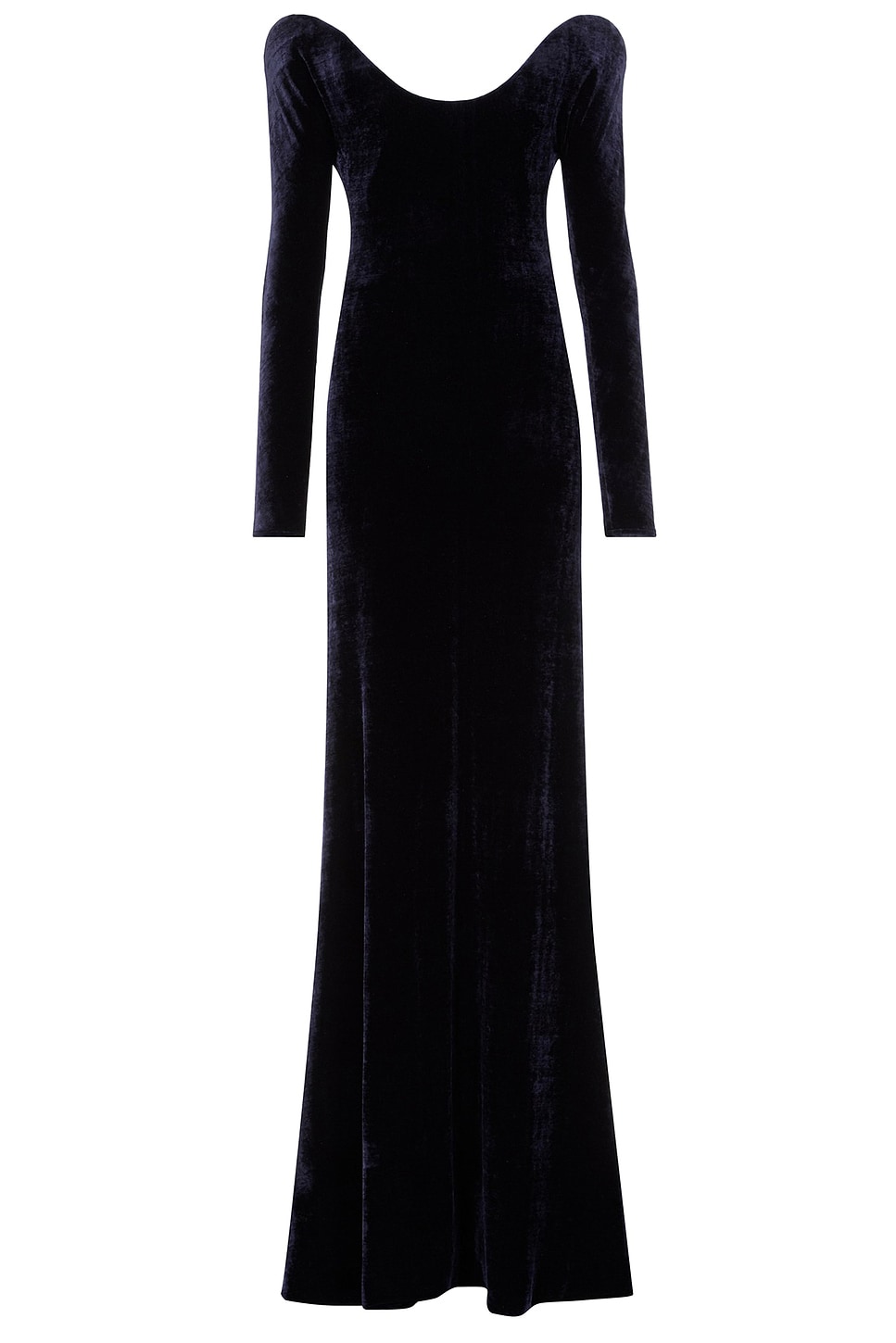 Image 1 of ALAÏA ALAΪA Curved Dress in Minuit