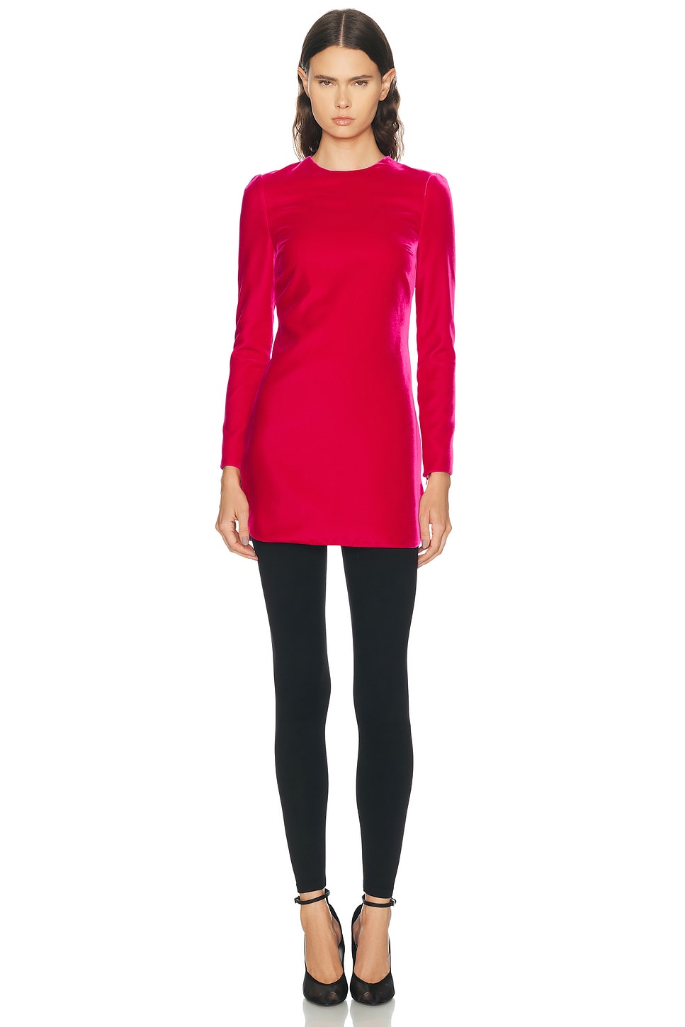 Alaïa Cinched Velvet Dress