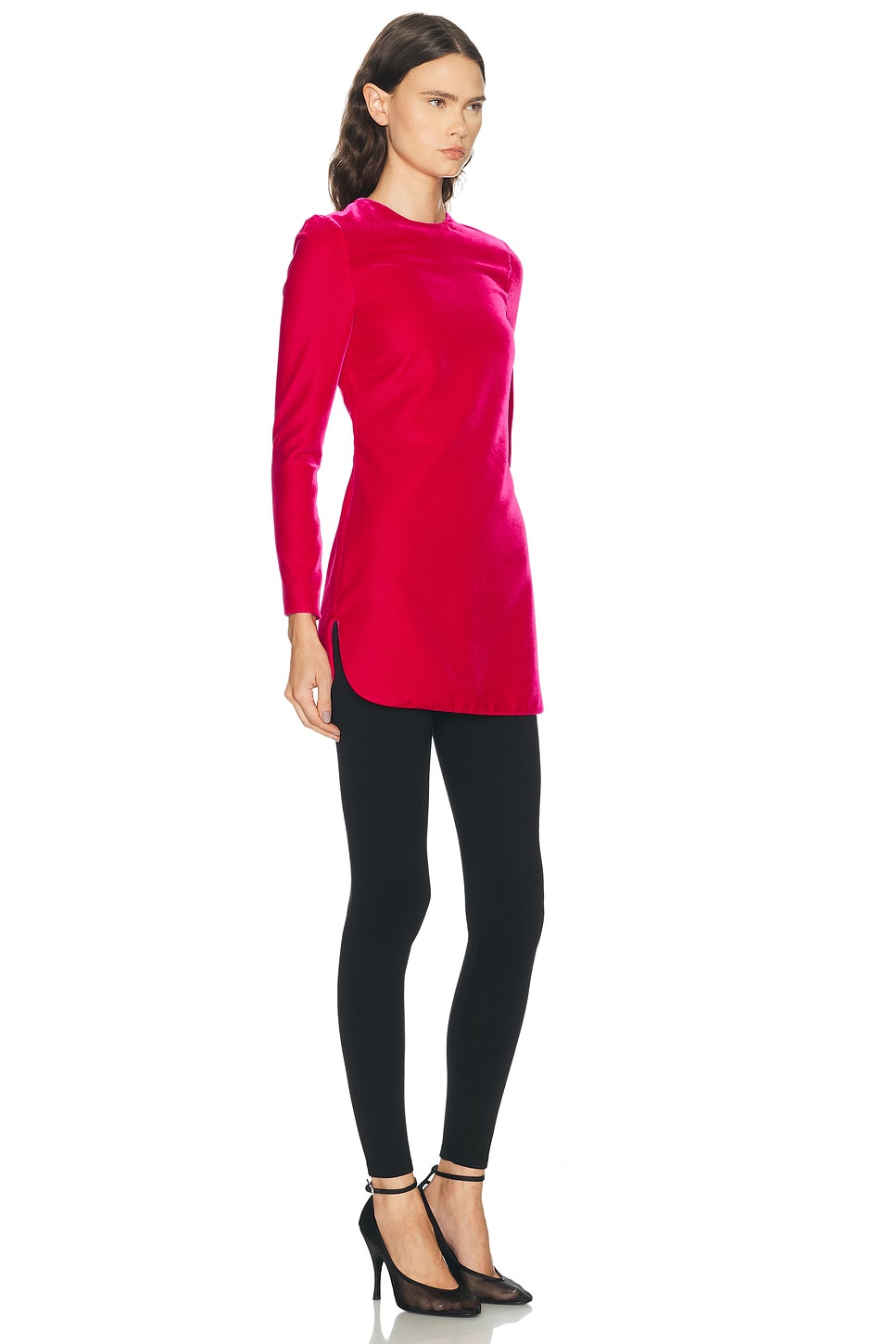 Alaïa Cinched Velvet Dress