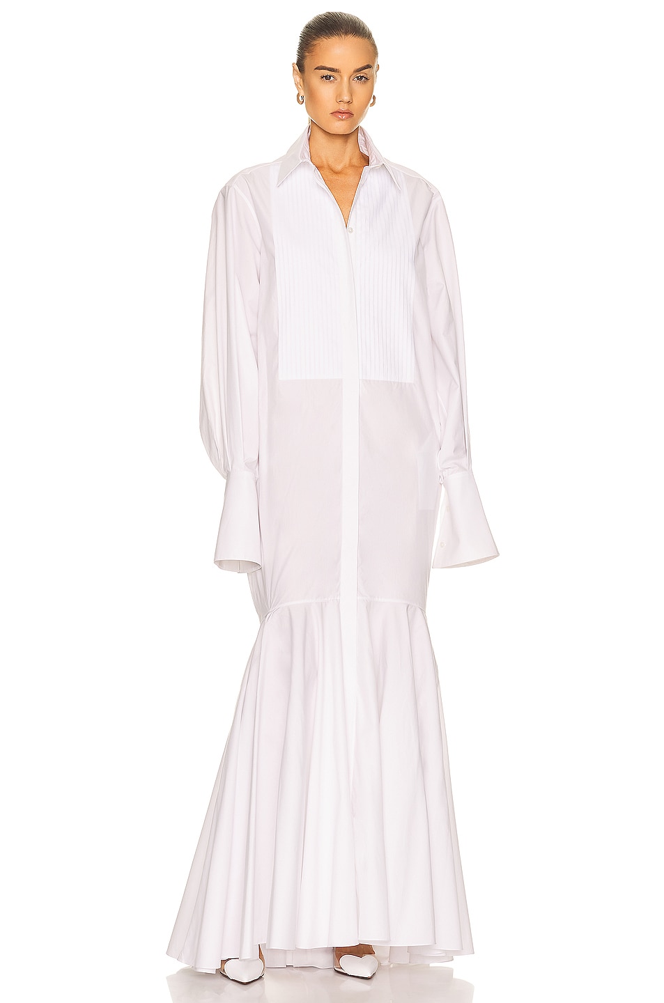 Image 1 of ALAÏA Maxi Dress in Blanc