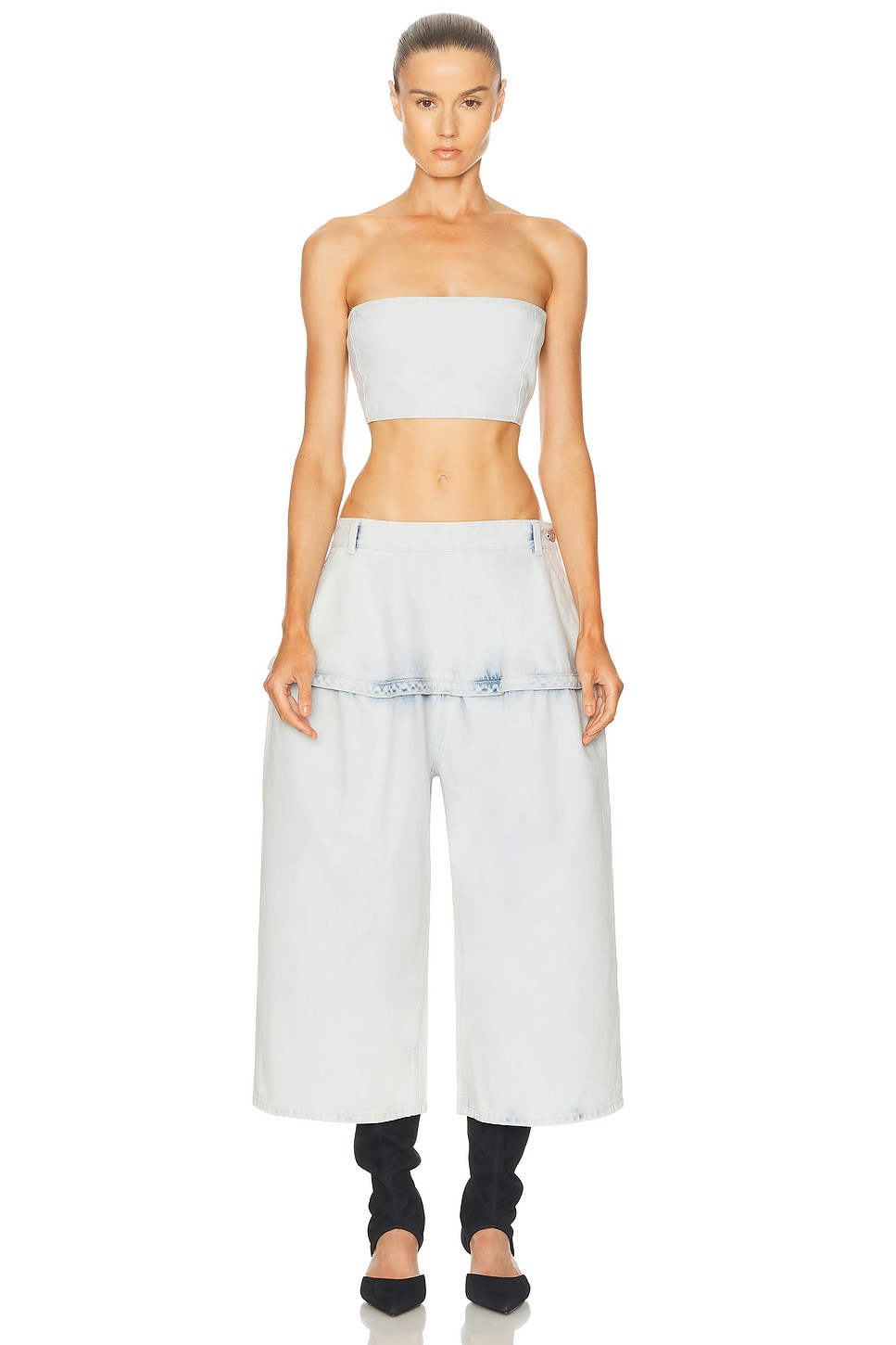 Alaïa - Peplum Bermuda Short | Plush