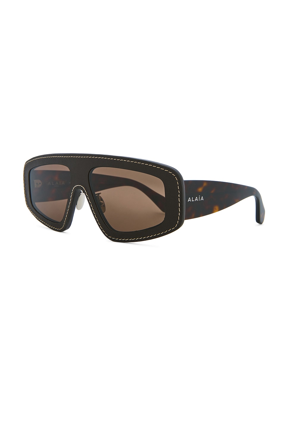 Alaïa Shield Sunglasses In Black