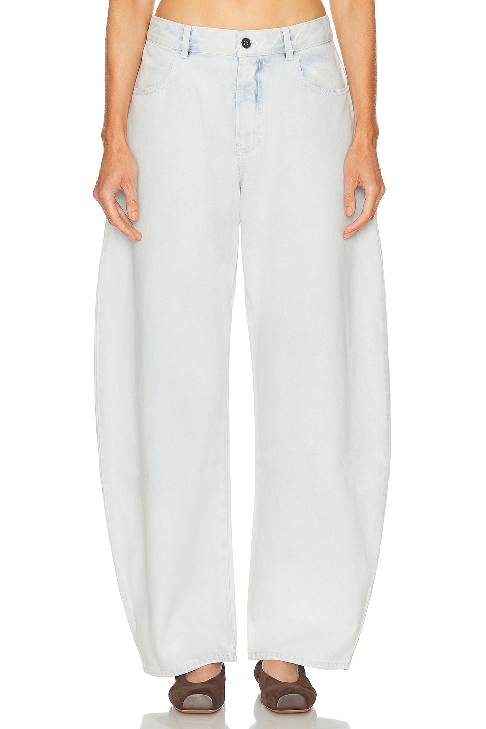 ALAÏA ALAΪA Low Rise Round Leg in Blue