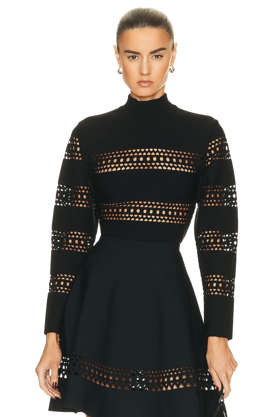 ALAÏA Vienne Sweater in Black