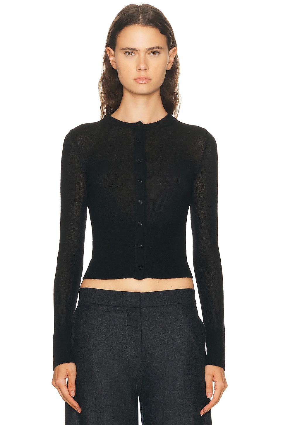 Alaïa Alaϊ Fitted Cardigan In Black