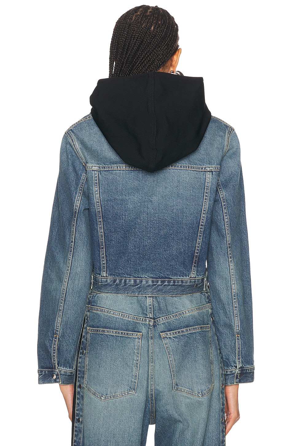 Alaïa - Hooded Denim Jacket | Plush