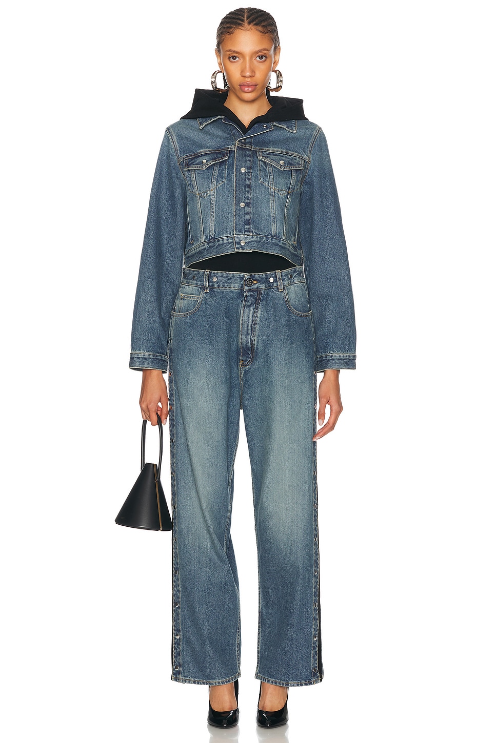 Alaïa - Hooded Denim Jacket | Plush