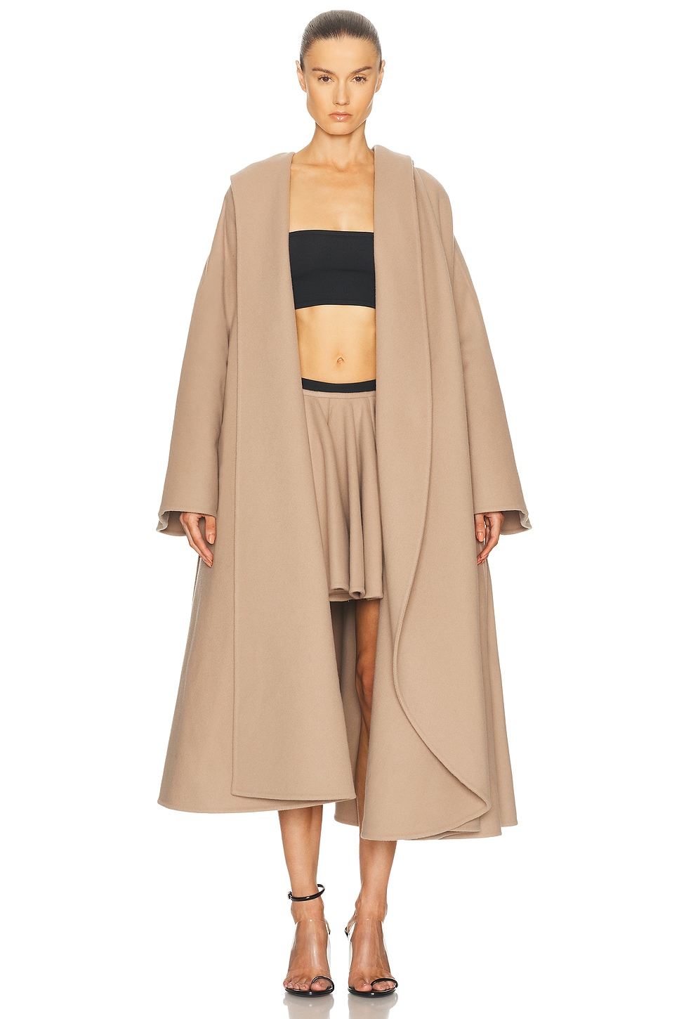 Alaïa Hood Maxi Cape