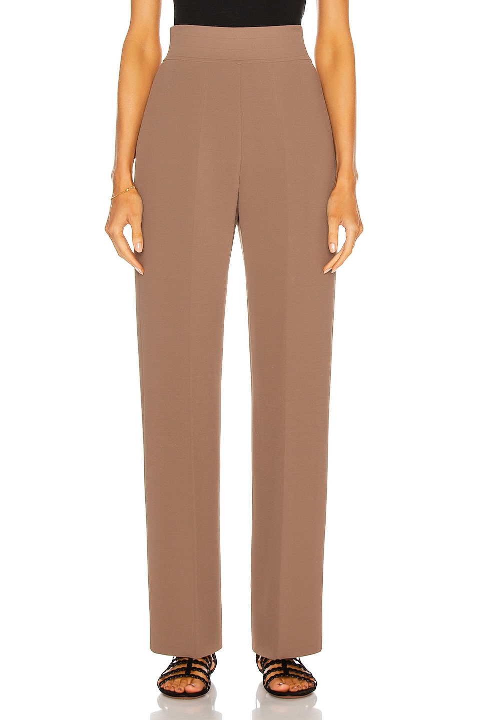 ALAÏA Tailored Pant in Brown