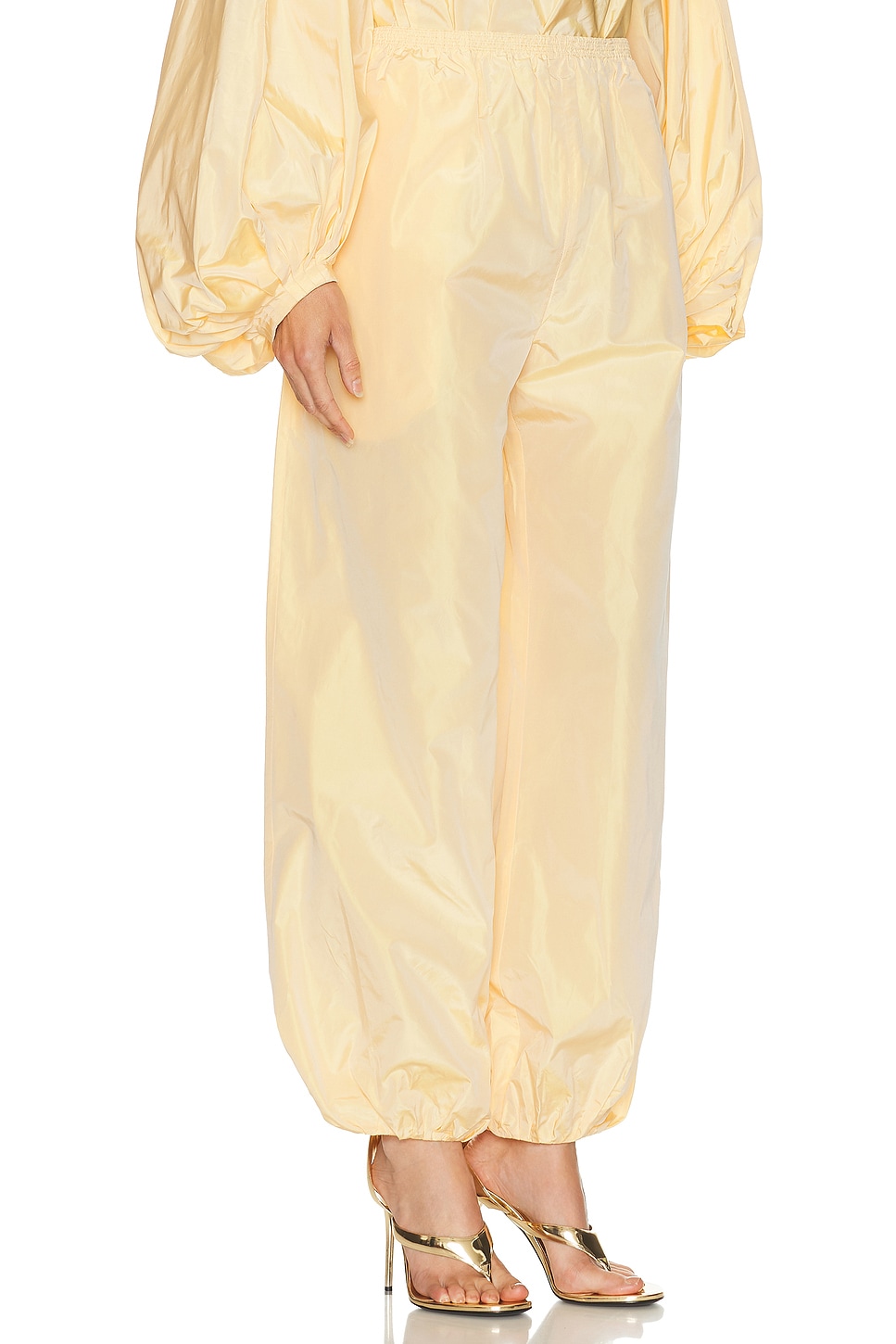 Alaïa Balloon Pant In Neutral