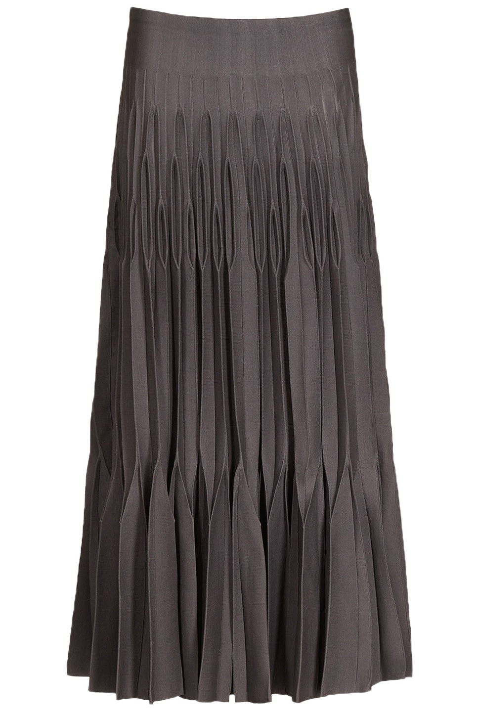 Image 1 of ALAÏA Pleated Skirt in Anthracite