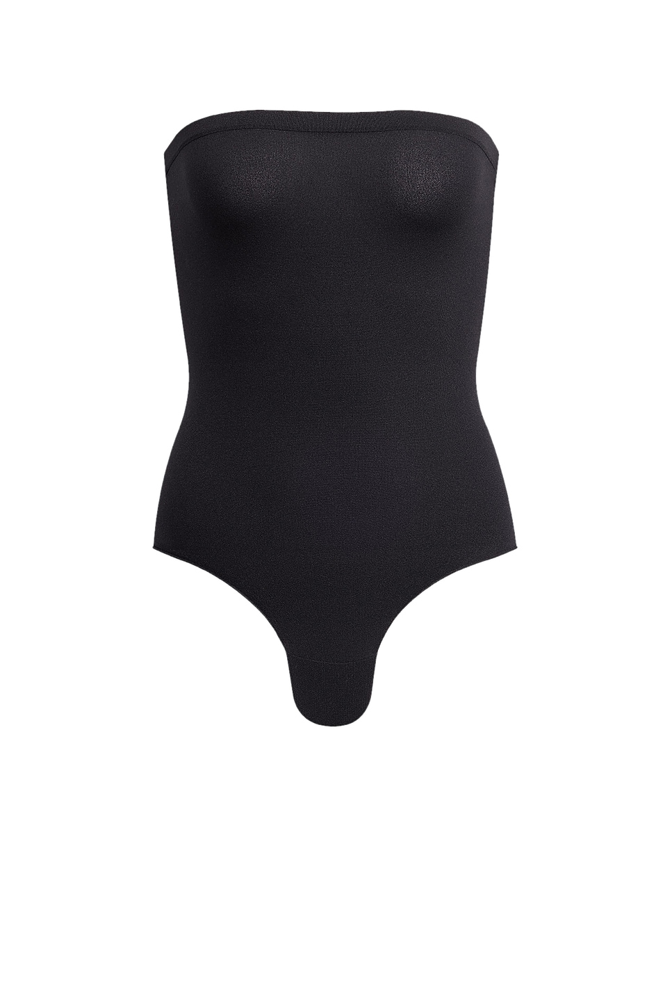 Image 1 of ALAÏA Strapless Bodysuit in Noir