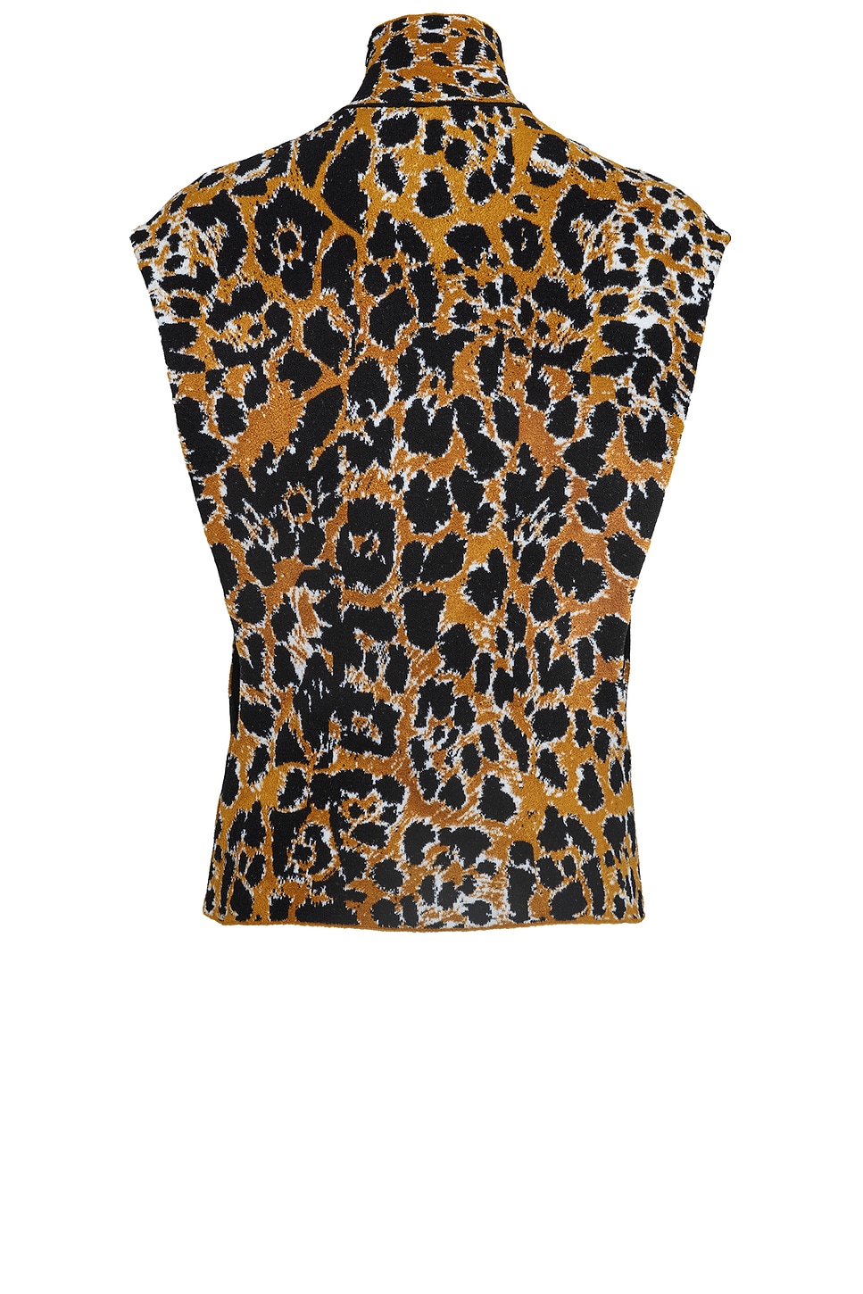 Shop Alaïa Leopard Top In Noir & Multicolor