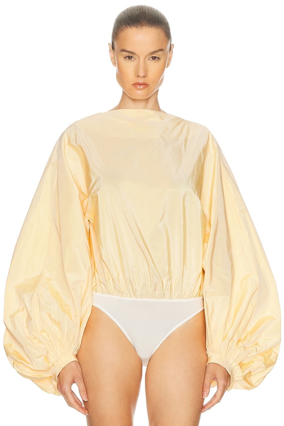 Alaïa Balloon Top In Neutral