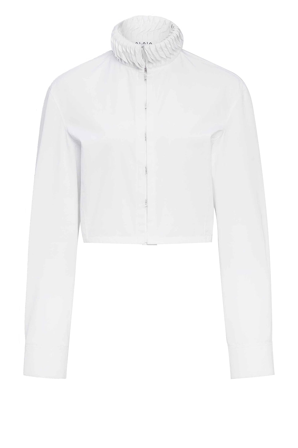 Image 1 of ALAÏA Trimmed Shirt in Blanc
